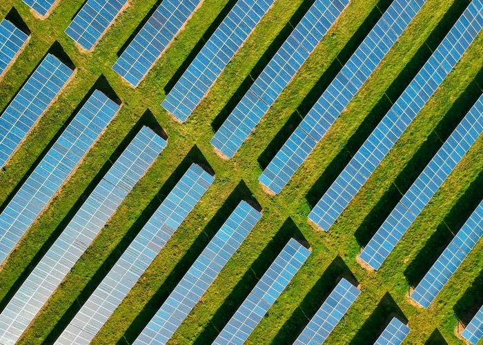 Close pattern of solar modules